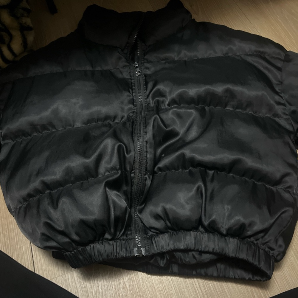 SHEIN Black Puffer Jacket